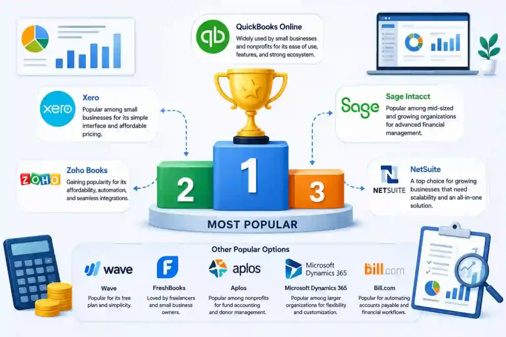 Which Accounting Software Is Most Popular?: Quick Nonprofit Accounting Software Comparison