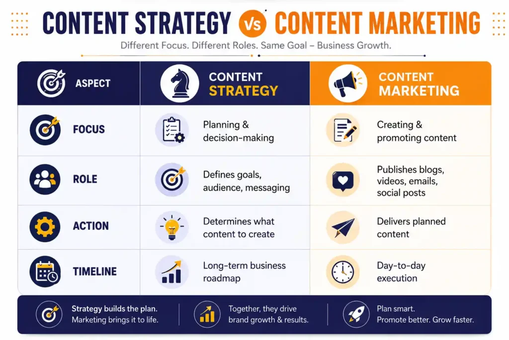  Content Strategy vs. Content Marketing - Content Strategy Agency