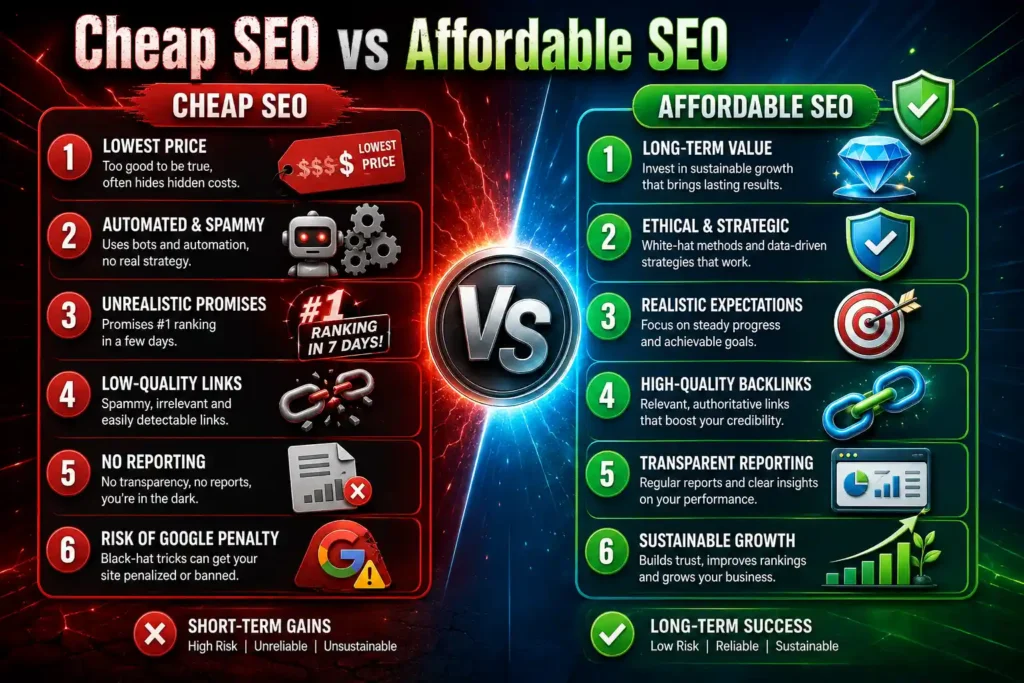 Cheap SEO vs. Affordable SEO: What's the Difference?