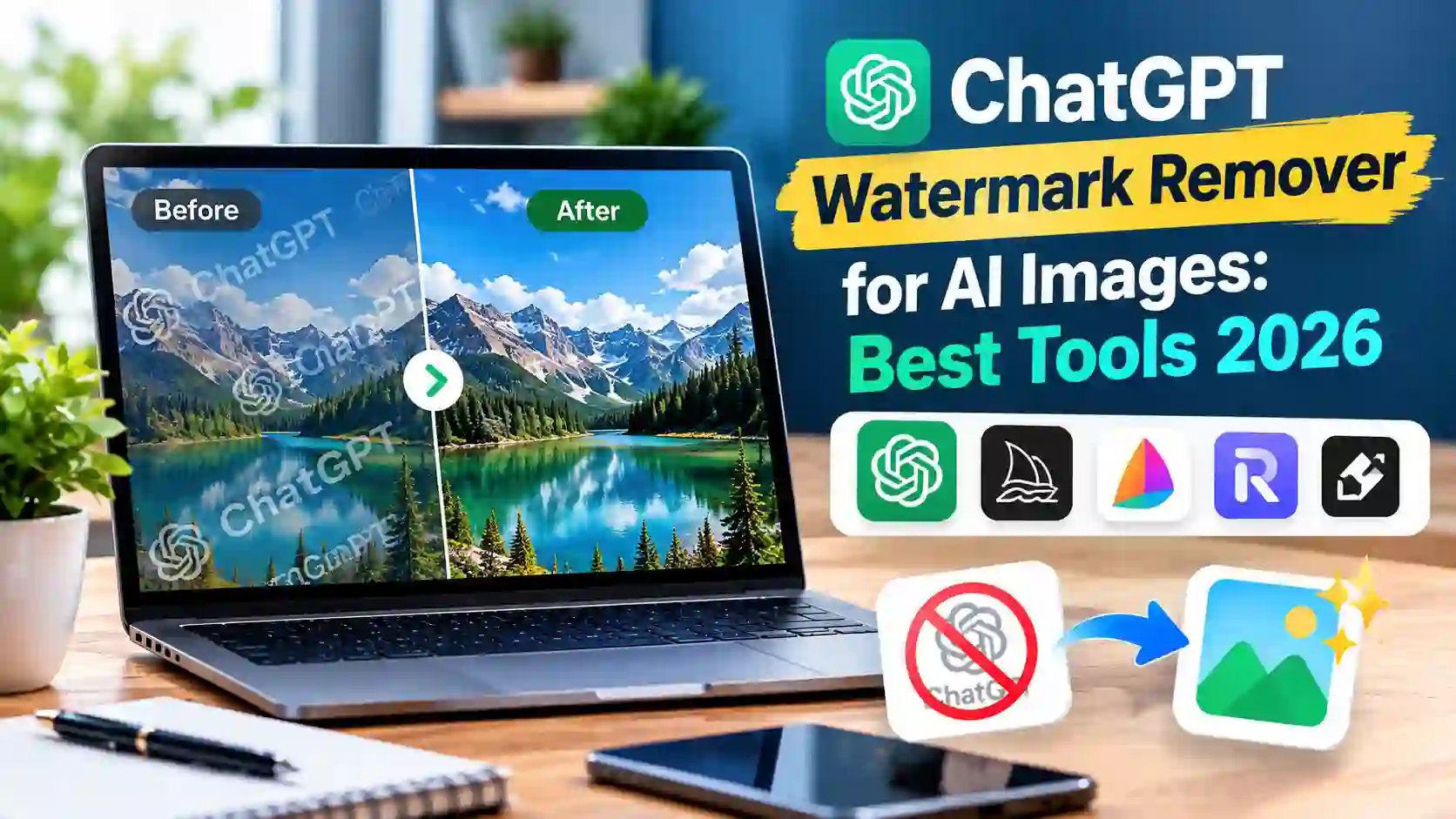 ChatGPT Watermark Remover for AI Images: Best Tools 2026